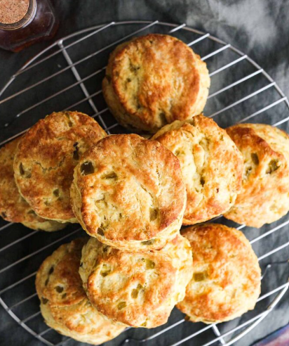 Green Chile Cheddar Biscuits