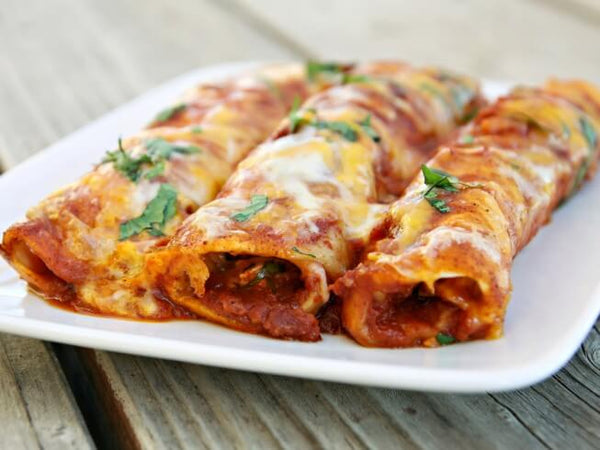 Hatch Red Chile Colorado Beef Enchilada Recipe!