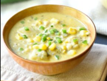 Smoky Green Chile and Corn Chowder