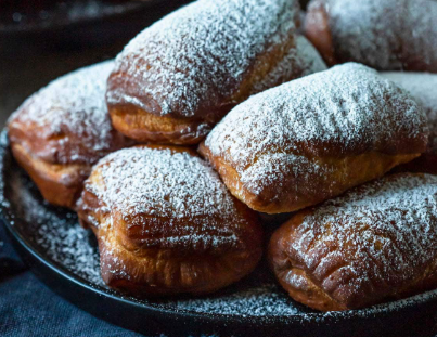 Chocolate Lavender Beignets