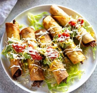 Green Chile Fundido Taquitos