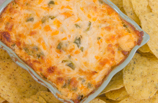 Green Chile Chicken Enchilada Dip