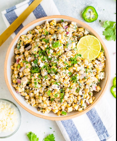 Green Chile Street Corn Salad