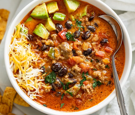 Green Chile Taco Soup