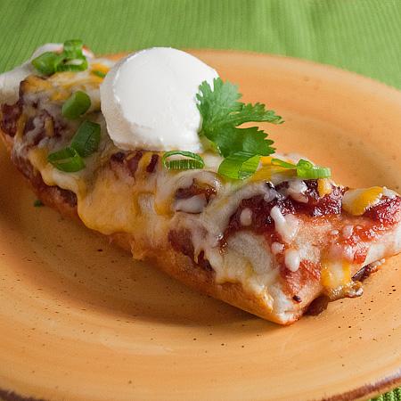 Red Chile Cranberry Chicken Enchiladas