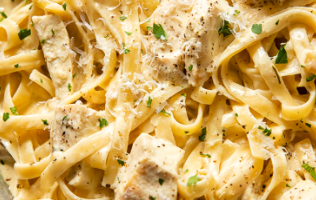 Creamy Green Chile Chicken Pasta