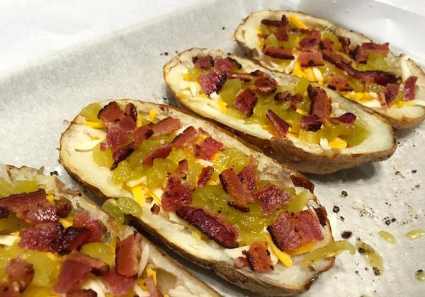 Green Chile Potato Skins