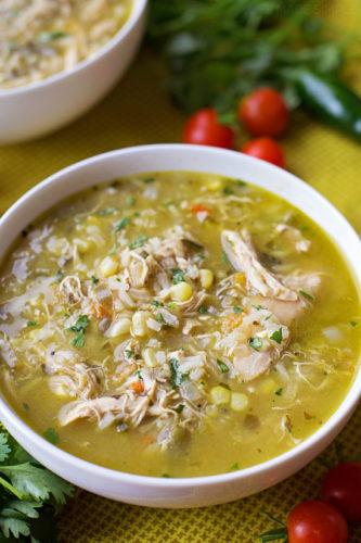 Easy Green Chile Chicken Soup!