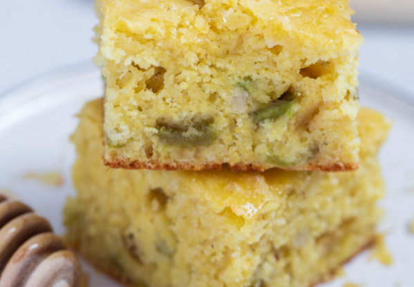 Green Chile and Honey Cornbread