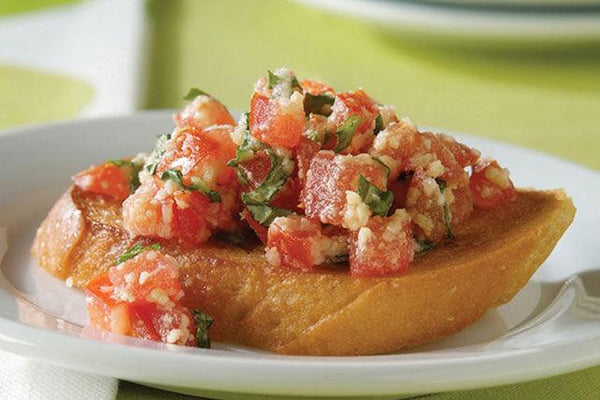 A Roasted Red Chile Bruschetta Recipe!