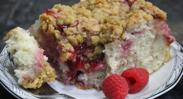 Raspberry Cream Cheese Coffee Cake