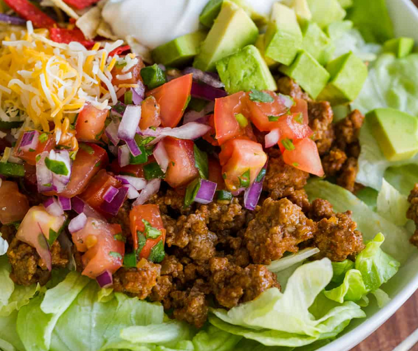 Green Chile Turkey Taco Salad