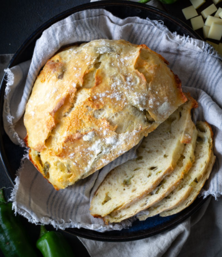 Hatch Green Chile Cheddar Bread