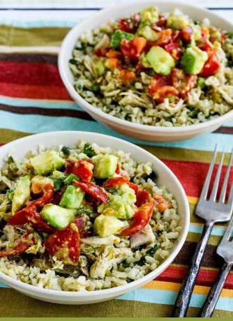 Green Chile Chicken Burrito Bowl