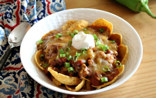 Hatch Green Chile Frito Pie