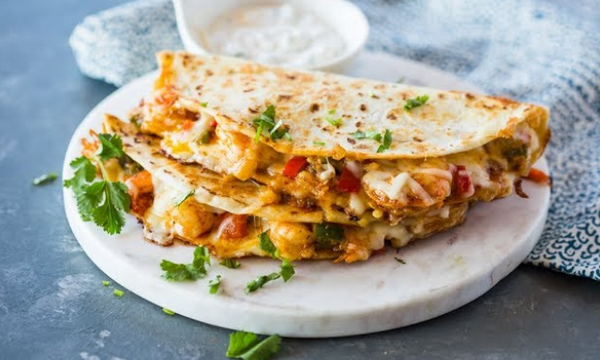 Green Chile Shrimp Quesadillas (Complete Recipe)