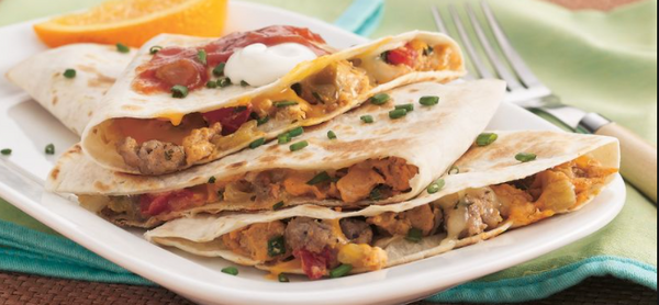 Hatch Green Chile Breakfast Quesadilla