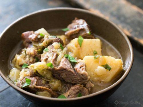 Los Gallos Green Chile Lamb Stew