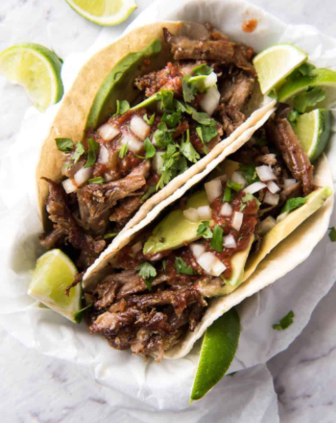 Green Chile Carnitas Tacos