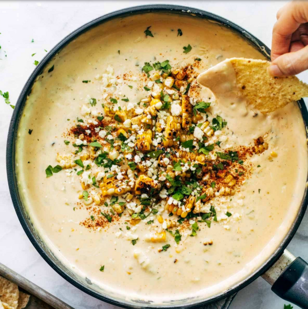 Hatch Green Chile and Corn Fundido