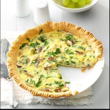 Hatch Green Chile and Chorizo Quiche