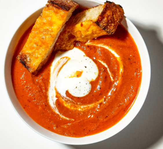 Hatch Green Chile and Tomato Soup