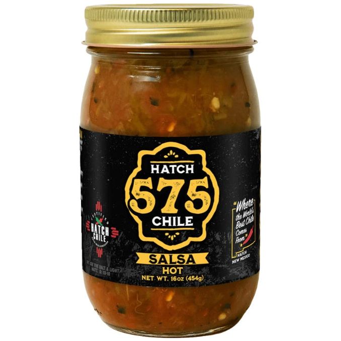 575 Green Chile Salsa Hot-Made in New Mexico