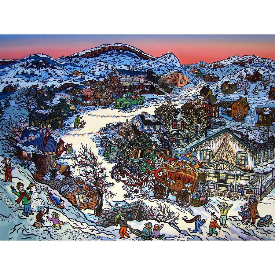 A New Mexico Christmas Giclee-#1 Ranked New Mexico Salsa &amp; Chile Powder | Made in New Mexico