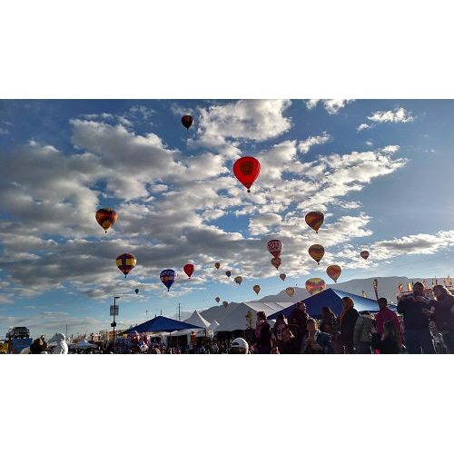 Balloon Fiesta Giclee 30" x 50"-#1 Ranked New Mexico Salsa &amp; Chile Powder | Made in New Mexico