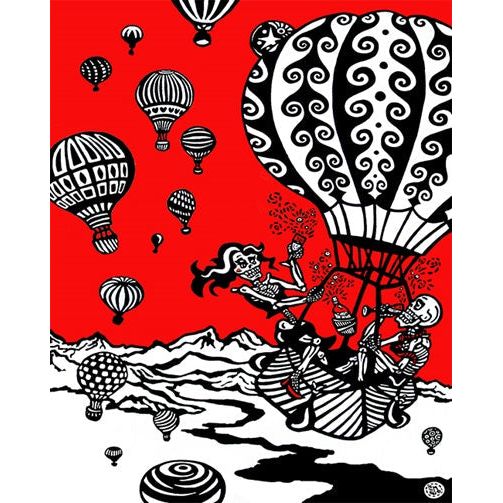 Balloon Fiesta Giclee 30" x 50"-#1 Ranked New Mexico Salsa &amp; Chile Powder | Made in New Mexico