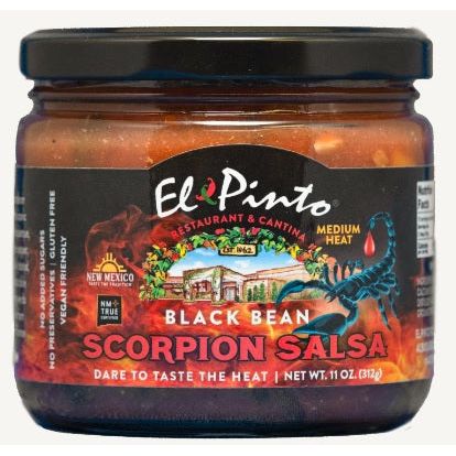 El Pinto Black Bean Scorpion Salsa-#1 Ranked New Mexico Salsa &amp; Chile Powder | Made in New Mexico