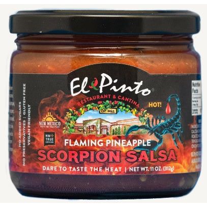 El Pinto Flaming Pineapple Scorpion Salsa-#1 Ranked New Mexico Salsa &amp; Chile Powder | Made in New Mexico