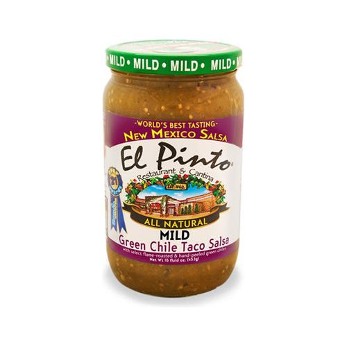 El Pinto Medium Salsa Verde-#1 Ranked New Mexico Salsa &amp; Chile Powder | Made in New Mexico