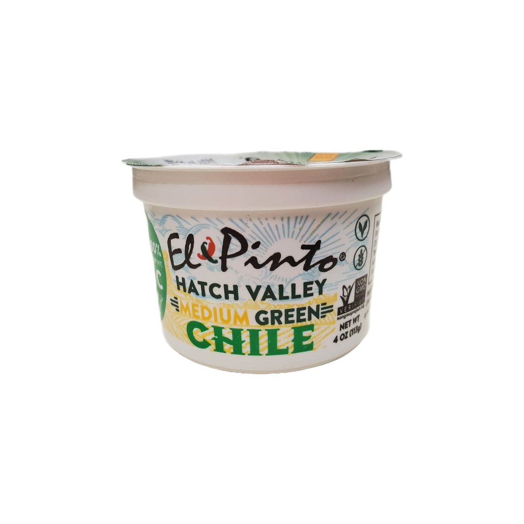 El Pinto Roasted Green Chile 4 oz.-#1 Ranked New Mexico Salsa &amp; Chile Powder | Made in New Mexico