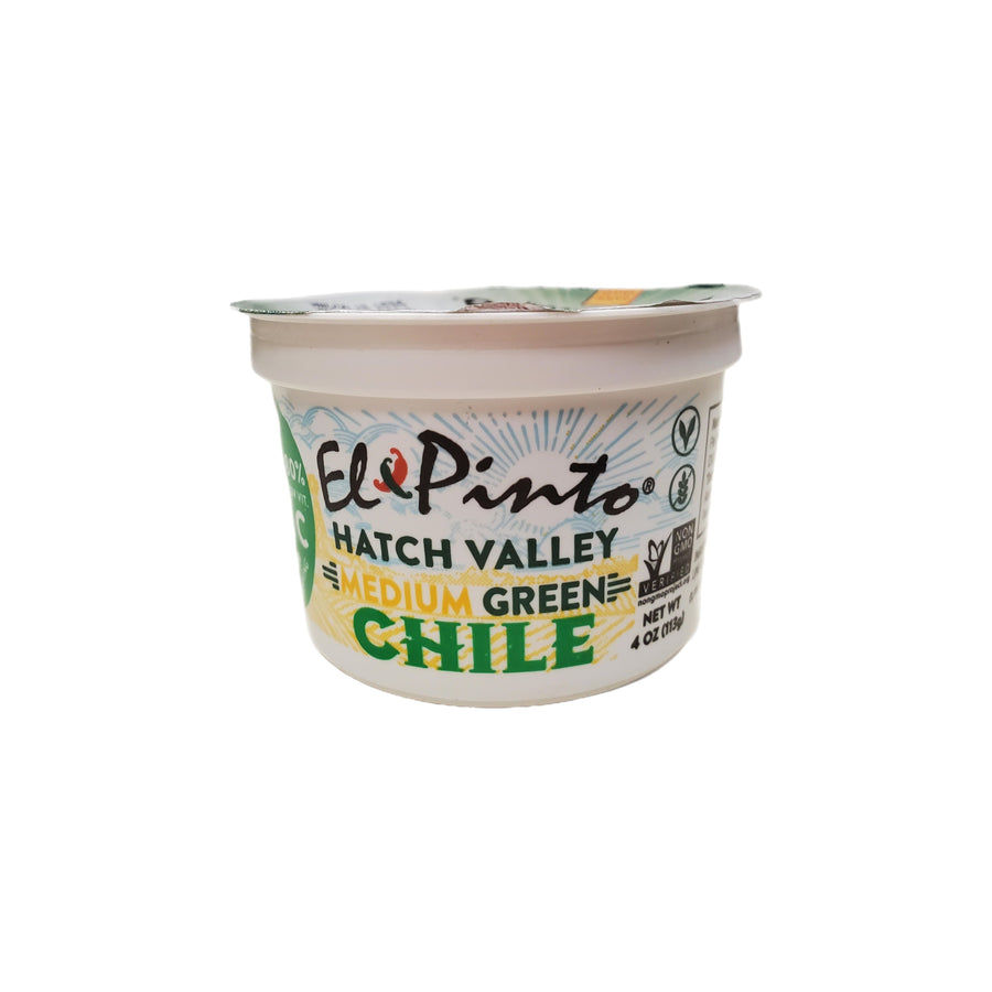 El Pinto Roasted Green Chile 4 oz.-#1 Ranked New Mexico Salsa &amp; Chile Powder | Made in New Mexico