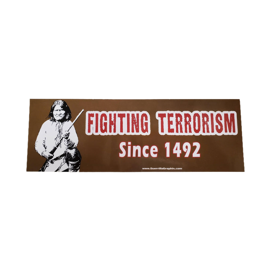 Fighting Terrorism Since 1492 Sticker-#1 Ranked New Mexico Salsa &amp; Chile Powder | Made in New Mexico