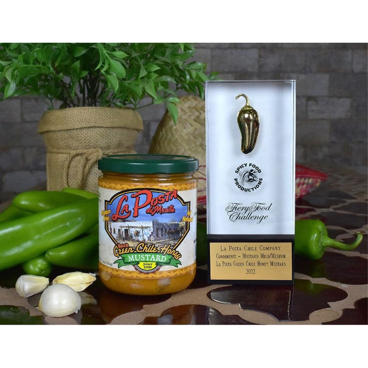 La Posta Hatch Green Chile Honey Mustard-#1 Ranked New Mexico Salsa &amp; Chile Powder | Made in New Mexico