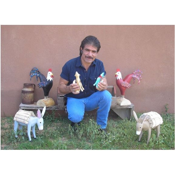 Larry Jacquez Hand Carved Coyotes-Made in New Mexico