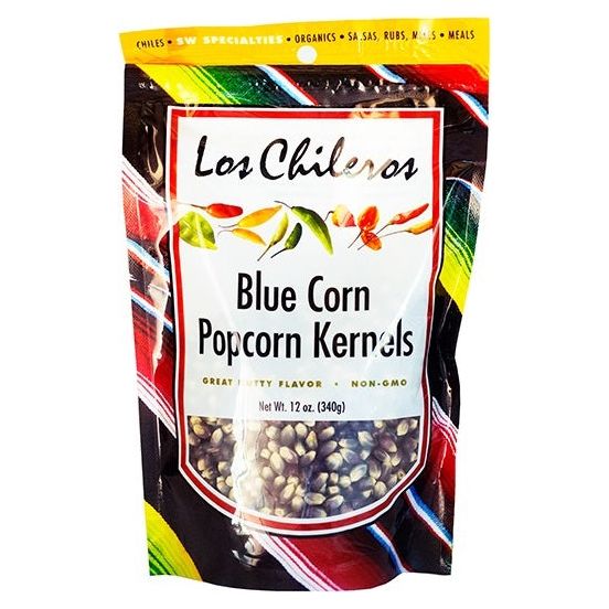 Los Chileros Blue Corn Popcorn Kernels-#1 Ranked New Mexico Salsa &amp; Chile Powder | Made in New Mexico