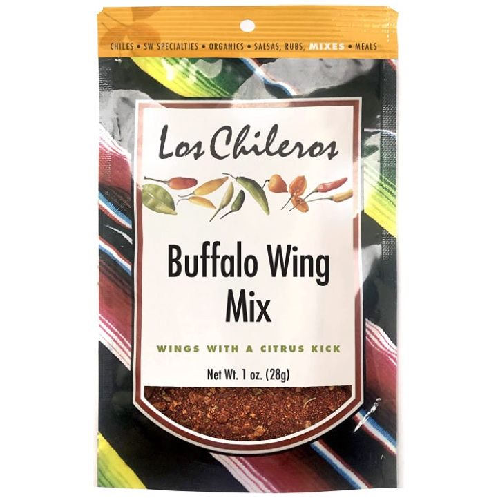 Los Chileros Buffalo Wing Mix-#1 Ranked New Mexico Salsa &amp; Chile Powder | Made in New Mexico