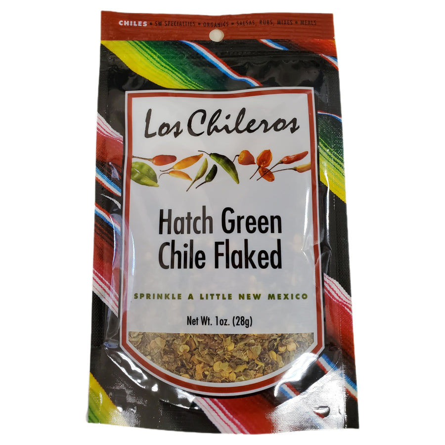 Los Chileros Hatch Green Chile Flaked-#1 Ranked New Mexico Salsa &amp; Chile Powder | Made in New Mexico