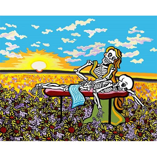 Maiden of Massage Giclee 50" x 30"-#1 Ranked New Mexico Salsa &amp; Chile Powder | Made in New Mexico