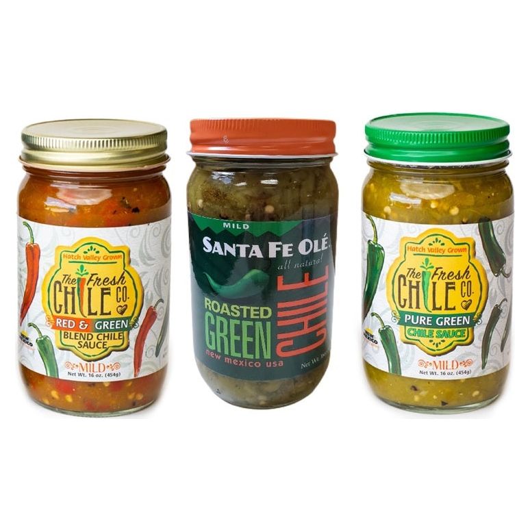 Mild Green Chile Bundle-#1 Ranked New Mexico Salsa &amp; Chile Powder | Made in New Mexico