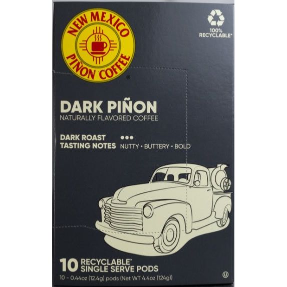 NM Dark Roast Pinon Coffee Single Serve Brew Cups Subscription-#1 Ranked New Mexico Salsa &amp; Chile Powder | Made in New Mexico