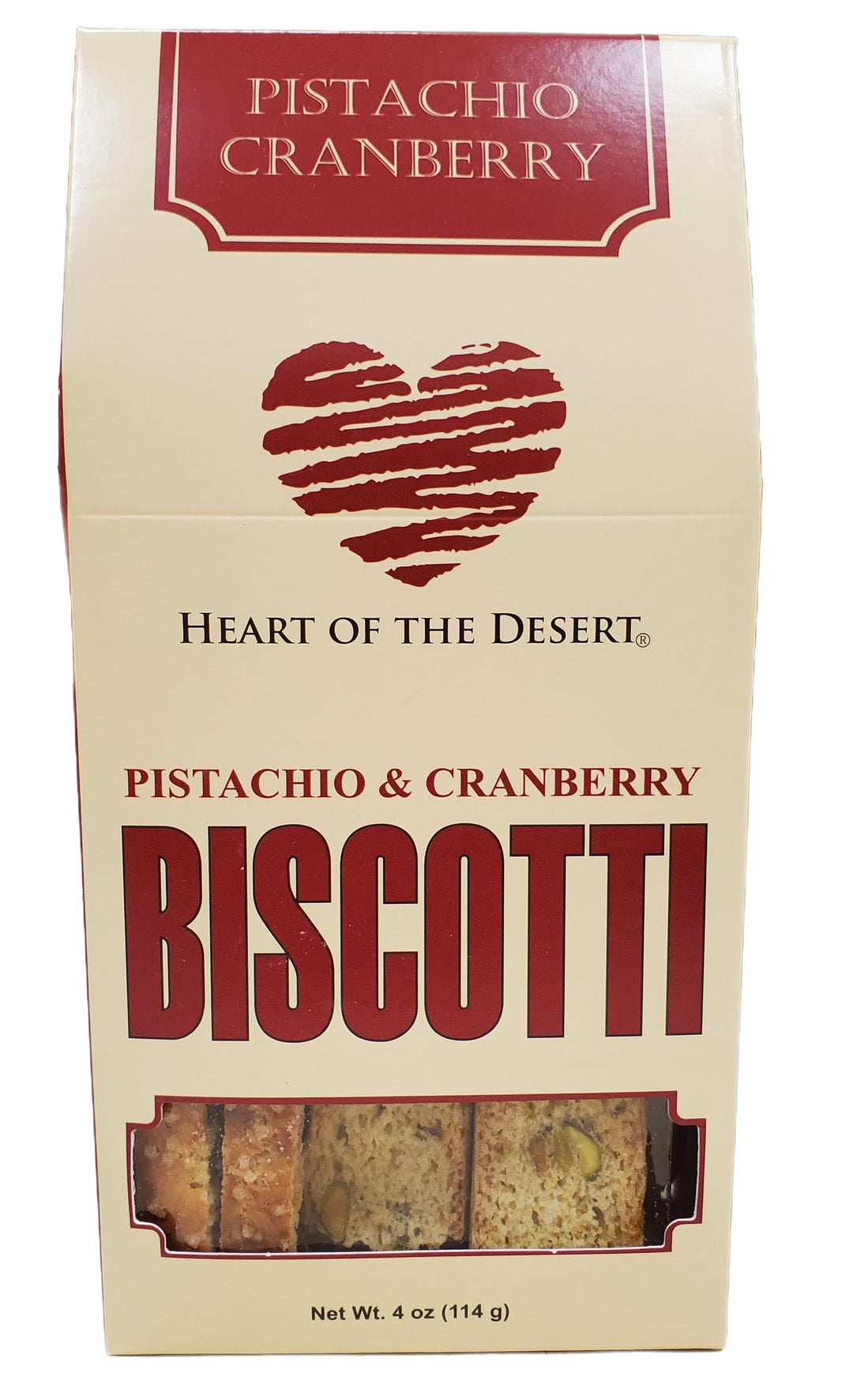 Pistachio Cranberry Biscotti 4 OZ