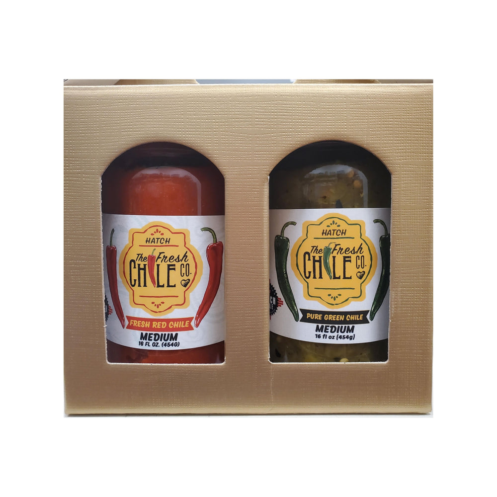 Pure Hatch Chile Sauce 2 Jar Gift Pack-#1 Ranked New Mexico Salsa &amp; Chile Powder | Made in New Mexico