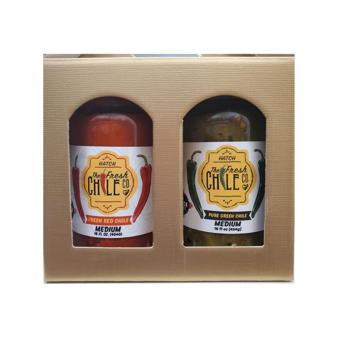 Pure Hatch Chile Sauce 2 Jar Gift Pack-#1 Ranked New Mexico Salsa &amp; Chile Powder | Made in New Mexico