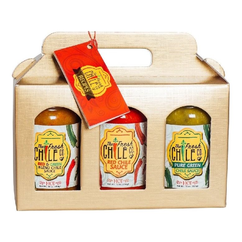 Pure Hatch Chile Sauce 3 Jar Gift Pack-#1 Ranked New Mexico Salsa &amp; Chile Powder | Made in New Mexico