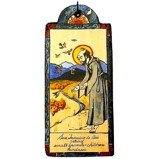 San Francisco de Asis Retablo Ornament-#1 Ranked New Mexico Salsa &amp; Chile Powder | Made in New Mexico