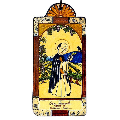 San Vicente de Saragosa Retablo Ornament-#1 Ranked New Mexico Salsa &amp; Chile Powder | Made in New Mexico